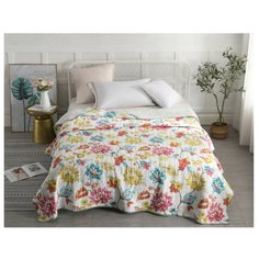 Покрывало Tango Patchwork 200x230 см, белый/желтый/красный/голубой