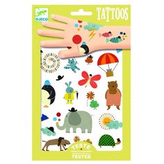 DJECO Набор детских татуировок Забавные мелочи разноцветный