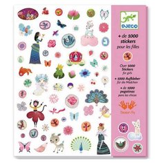 DJECO Набор наклеек для девочек, 1000 шт. (08951)