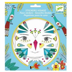 DJECO Наклейки для лица Птичка разноцветный