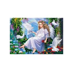 Рыжий кот Картина по номерам "Ангел и голуби" 40х50 см (Х-8263)