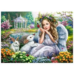 Рыжий кот Картина по номерам "Ангел и кролики" 40х50 см (Х-8292)