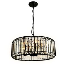 Люстра Ambrella light Traditional TR5815 BK/CL, E14, 200 Вт