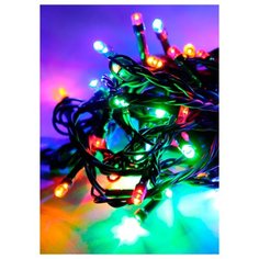 Гирлянда КОСМОС нить 880 см, GIR80LED_RGB, 80 ламп, разноцветный Kosmos