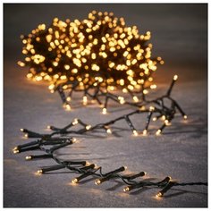 Гирлянда Luca Lighting 83781, 550 ламп, теплый белый/темно-зеленый провод