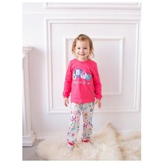 Пижама Веселый Малыш размер 98, красный/белый