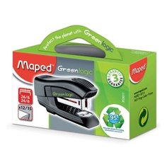 Maped степлер Greenlogic для скоб №24/6, 26/6 черный