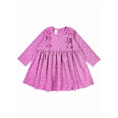 Платье Веселый Малыш Звезды размер 98, лиловый