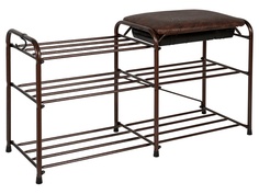 Подставка для обуви ЗМИ 80cm с сиденьем и ящиком Copper Antique ПДОсСя339М