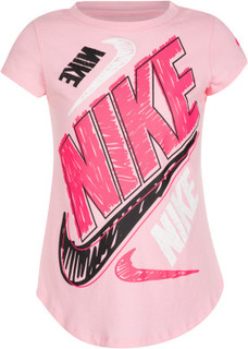 Футболка для девочек Nike Bold Scribble, размер 116
