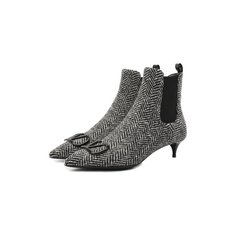 Текстильные ботильоны Valentino Garavani Vlogo Valentino