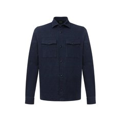 Рубашка из хлопка и вискозы Z Zegna