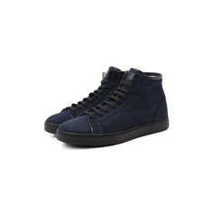 Замшевые кеды Santoni