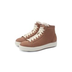 Замшевые кеды Santoni