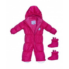 Зимний комбинезон Lucky Child на синтепоне малиновый 68-74