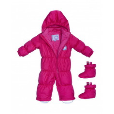 Зимний комбинезон Lucky Child на синтепоне малиновый 74-80