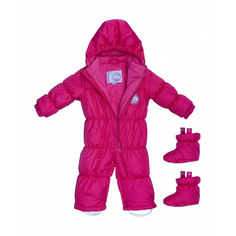 Зимний комбинезон Lucky Child на синтепоне малиновый 62-68