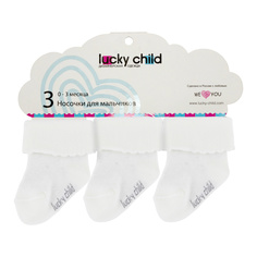 Носки Lucky Child 3 шт белые 12\14