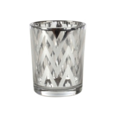 Подсвечник Koopman Glacier white Silver 5,5x6,5 см
