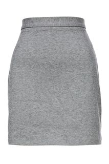 Короткая трикотажная юбка серого цвета Befree