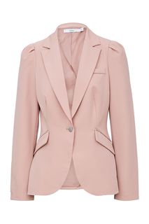 Розовый приталенный пиджак с плечиками Befree