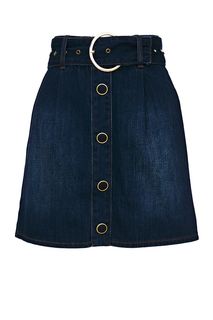 Короткая джинсовая юбка синего цвета Gaudi