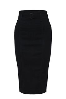 Облегающая джинсовая юбка черного цвета Gaudi