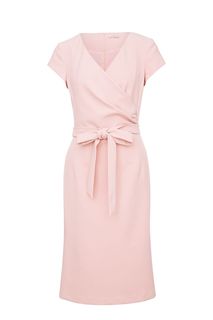 Платье-футляр розового цвета с короткими рукавами Argent