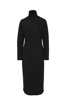 Черное трикотажное платье с длинными рукавами Argent