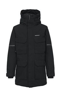 Удлиненная зимняя куртка черного цвета Didriksons