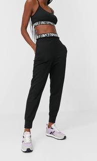 Stradivarius Джоггеры С Надписью Женская Коллекция Черный Xs