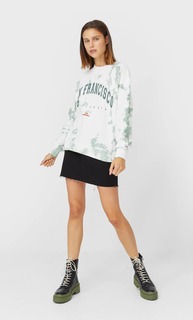 Stradivarius Толстовка С Принтом Тай-Дай Женская Коллекция Multicolor M