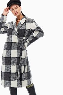 Пальто женское ICHI 112364 серое 36 EU