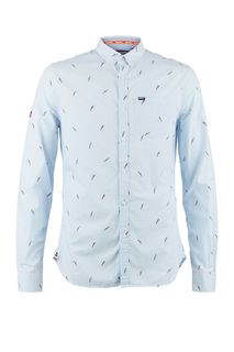 Рубашка мужская Superdry M40104AT голубая XXL INT