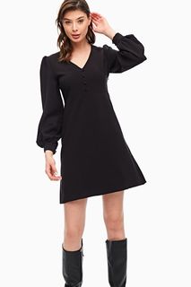 Платье женское ICHI 113153 черное 38 EU