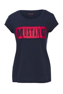 Футболка женская Mustang 1010370-4085 синяя S INT
