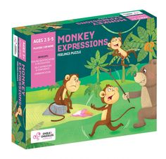 Настольная игра Chalk and Chuckles Эмоции обезьянки