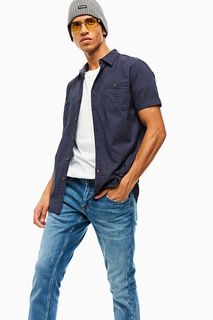 Рубашка мужская Mustang 1009573-4085 синяя XXL INT