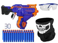 Набор NERF Легион Инфинус № 1 Бластер Элит Инфинус, патроны 30 шт, бандана Череп, очки