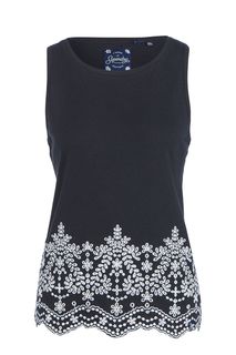 Майка женская Superdry G60120OT синяя 10 UK