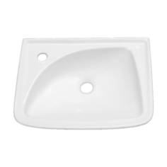 Умывальник подвесной Мотив 45 смеситель с левой стороны белый Лобня 023-0290 Лобненский Стройфарфор