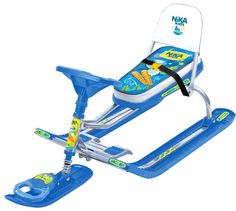 Снегокат Ника "Тимка спорт 4-1" ТС4-1/М2 c медвежонком Nika kids (серый каркас)