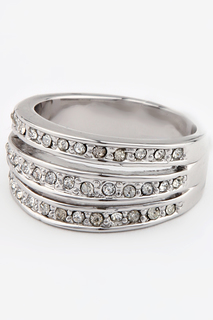 Кольцо женское Slava Zaitsev 1376 серебристое