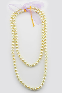 Колье женское Slava Zaitsev 7818 белое