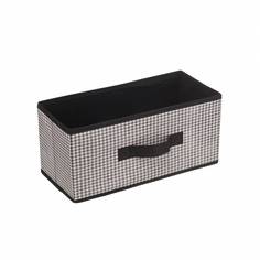 Короб для хранения "Пепита", Д328 Ш152 В150, черно-белый, UC-06 Handy Home