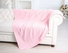 Простыня Махровая (Светло-Розовая) 180х220 Баракат текс