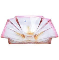 Фруктовница розовая 33 см METROPOLITAN R-G Crystalite Bohemia