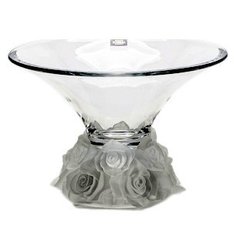 Ваза для фруктов 25 см "Фрост /белая" Crystalite Bohemia