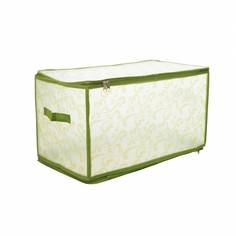 Короб складной на молнии "Арабеска", Д520 Ш300 В300, прозрачный с зеленым, ESH07 XL Handy Home