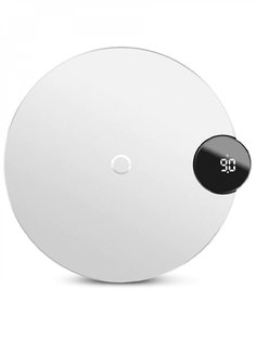 Беспроводное зарядное устройство Baseus Digtal Led Display White